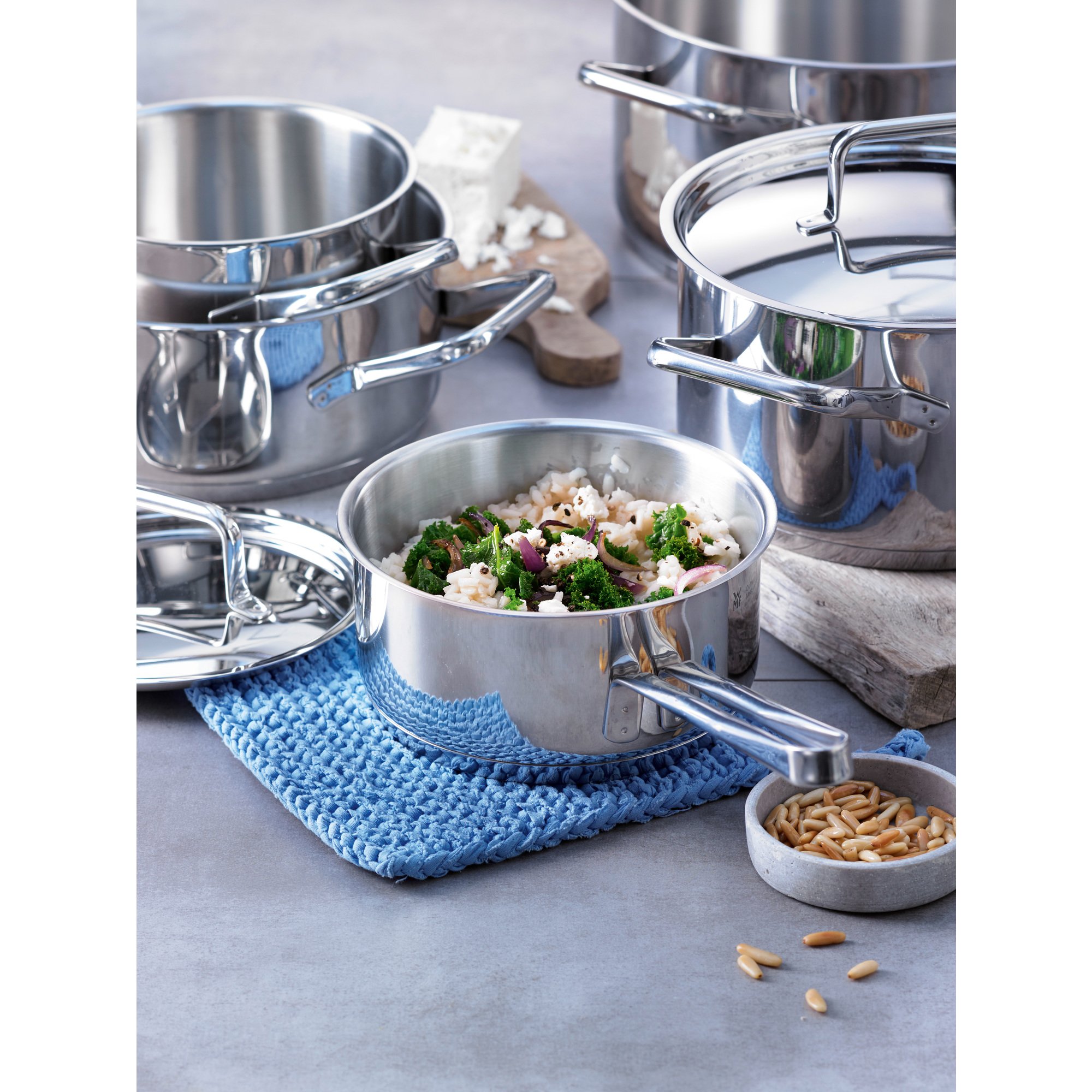 WMF 5点セット（フライパン、鍋、蓋）